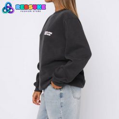 White Fox Love Club Oversized Sweater Charcoal