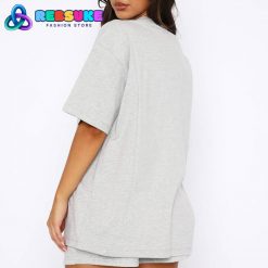 White Fox Offstage Oversized Tee Alloy Grey