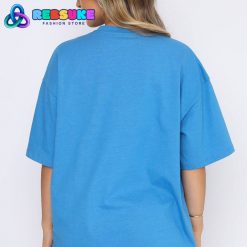 White Fox Offstage Oversized Tee Azure