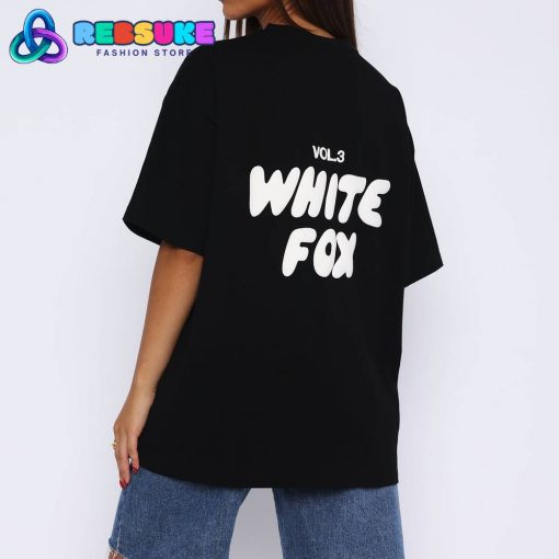 White Fox Offstage Oversized Tee Black