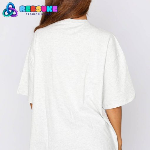 White Fox Offstage Oversized Tee Mineral Grey