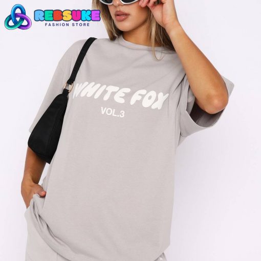 White Fox Offstage Oversized Tee Moon