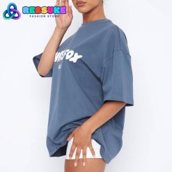 White Fox Offstage Oversized Tee Ocean