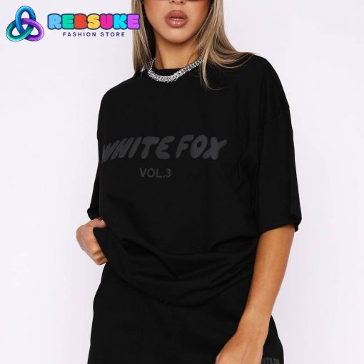 White Fox Offstage Oversized Tee Onyx