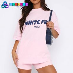 White Fox Offstage Oversized Tee Posy Pink