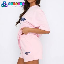 White Fox Offstage Oversized Tee Posy Pink