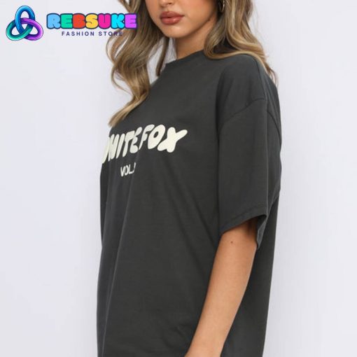 White Fox Offstage Oversized Tee Shadow