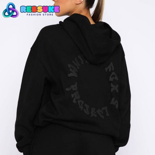 White Fox Project 5 Oversized Hoodie Ink