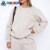 White Fox Part Of History Oversized Sweater Grey Marle