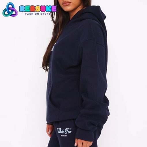 White Fox Season 7 Oversized Hoodie Deep Sea