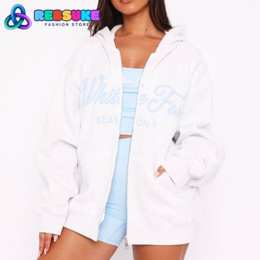 White Fox Season 7 Zip Front Hoodie Dawn