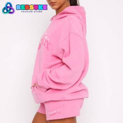 White Fox So Wavy Oversized Hoodie Pink