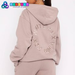 White Fox Stay Lifted Oversized Hoodie Cinnamon