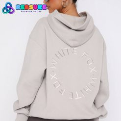 White Fox Stay Lifted Oversized Hoodie Moon