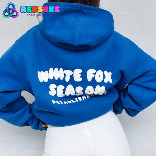 White Fox The Main Season Oversized Hoodie Electric Blue