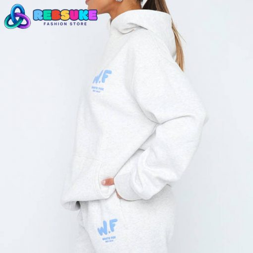White Fox The New Standard Oversized Hoodie Grey Marle