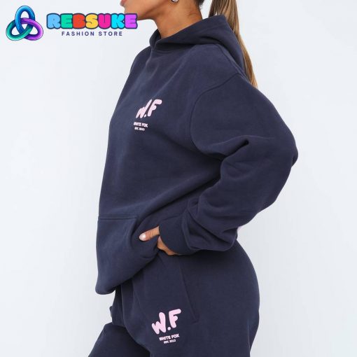 White Fox The New Standard Oversized Hoodie Navy