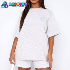 White Fox The New Standard Oversized Tee Grey Marle