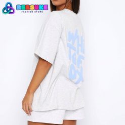 White Fox The New Standard Oversized Tee Grey Marle