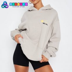 White Fox To The Moon Oversized Lunar Hoodie