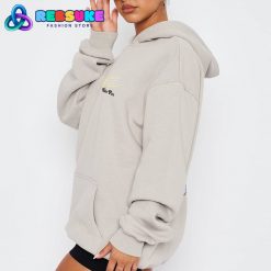 White Fox To The Moon Oversized Lunar Hoodie