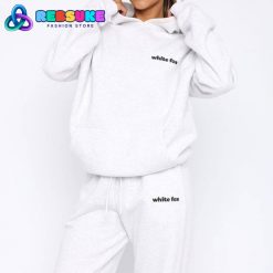 White Fox White Fox World Oversized Hoodie Grey Marle