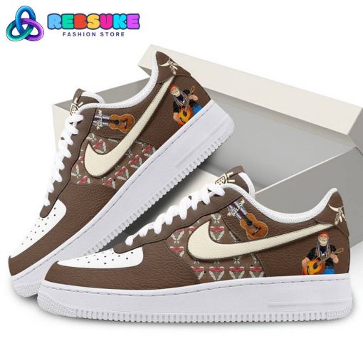 Willie Nelson Country Singer Brown Nike Air Force 1