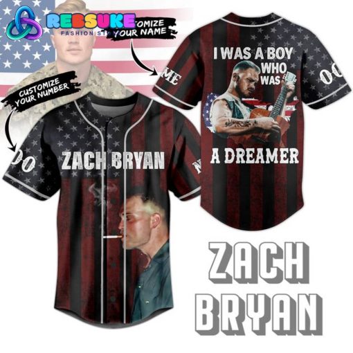 Zach Bryan Happy Independence Day Customized Baseball Jersey