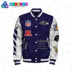 Baltimore Ravens 2X Super Bowl Champions Baseball Jacket