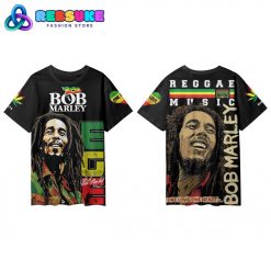Bob Marley Reggae Music One Love Black Shirt