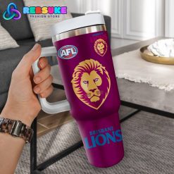 Brisbane Lions AFL Custom Name 40 oz Stanley Tumbler