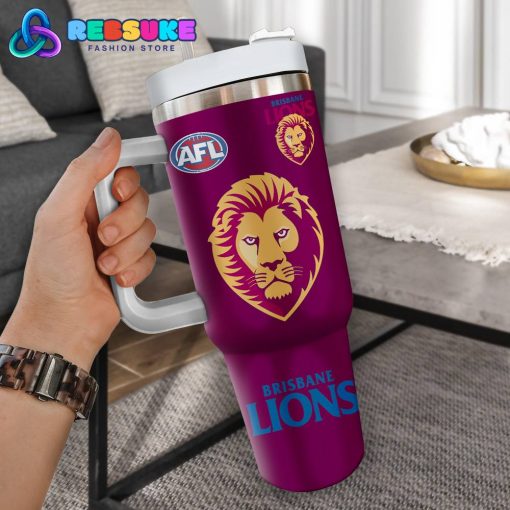 Brisbane Lions AFL Custom Name 40 oz Stanley Tumbler