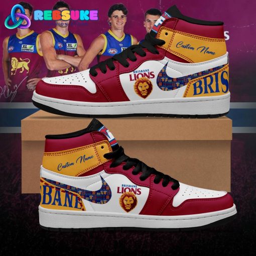 Brisbane Lions AFL Team 2024 Customized Nike Air Jordan 1