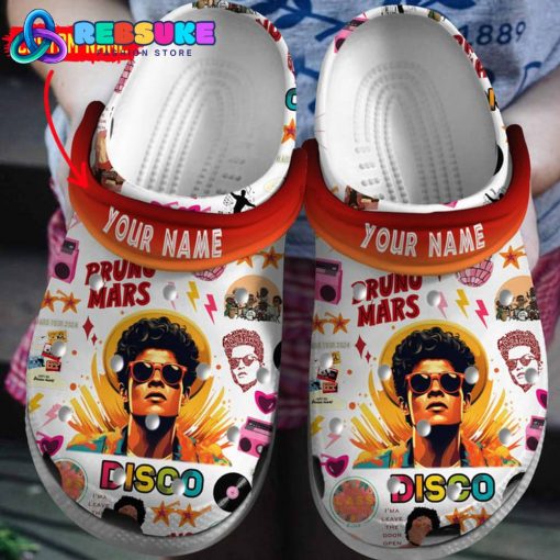 Bruno Mars Disco Custom Name Crocs