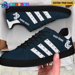 Carlton Blues AFL Custom Name Stan Smith Shoes