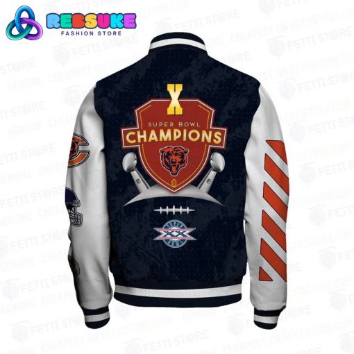 Chicago Bears X Super Bowl Champions Baseball Jacket