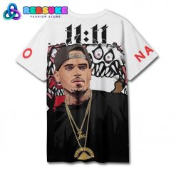 Chris Brown 1111 Tour 2024 New Oversize White Shirt