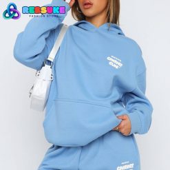 Comfort Club Oversized Hoodie Blissful Blue White Fox