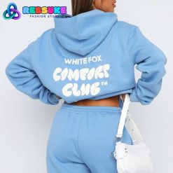 Comfort Club Oversized Hoodie Blissful Blue White Fox