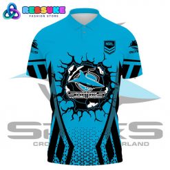 Cronulla-Sutherland Sharks NRL Custom Name Polo Shirt