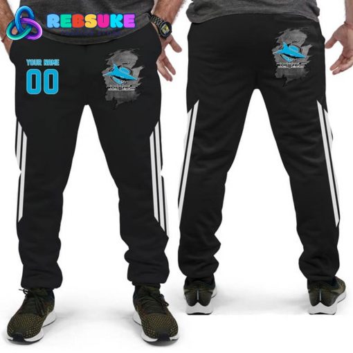 Cronulla-Sutherland Sharks NRL Customized Combo Hoodie, Pants