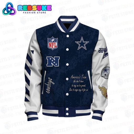 Dallas Cowboys 5X Super Bowl Champions Baseball Jacket