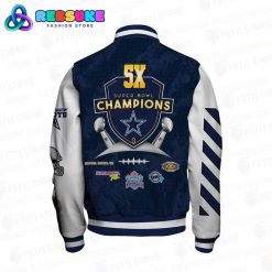 Dallas Cowboys 5X Super Bowl Champions Baseball Jacket