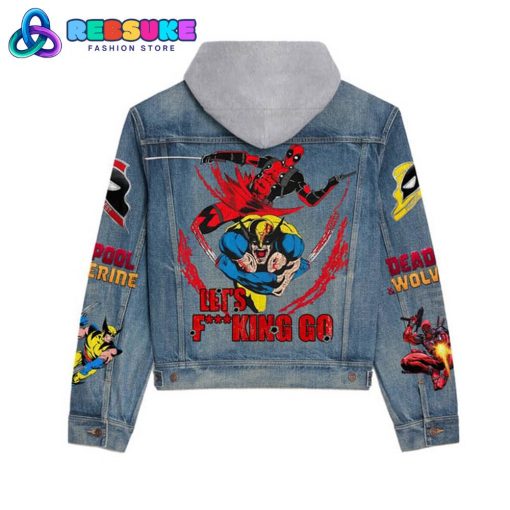 Deadpool And Wolverine New 2024 Hoodie Denim Jacket