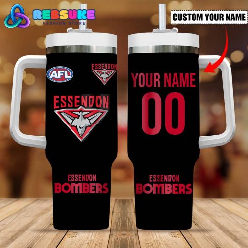 Essendon Bombers AFL Custom Name 40 oz Stanley Tumbler