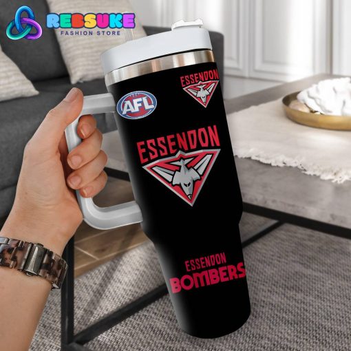 Essendon Bombers AFL Custom Name 40 oz Stanley Tumbler