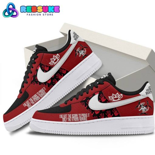 Five Finger Death Punch The Pride Red Nike Air Force 1