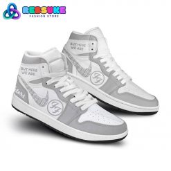 Foo Fighters American Rock Band Gray White Nike Air Jordan 1