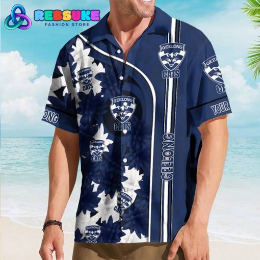Geelong Cats New AFL Customized Hawaiian Shirt