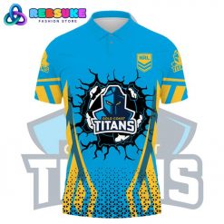 Gold Coast Titans NRL Custom Name Polo Shirt